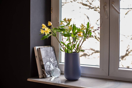 Zestaw wazonów WL-111 + WL-111A Niebieski Mat