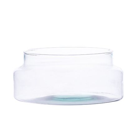 Szklany wazon słój W-546 H:10cm D:25cm