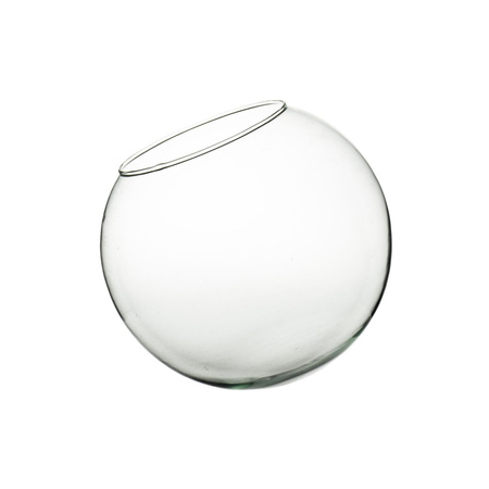 Szklany wazon kula D-25MD H:22cm D:25cm