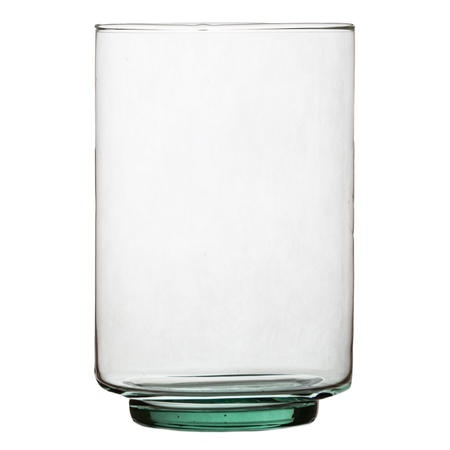 Szklany świecznik W-797 H:19,5cm D:13cm