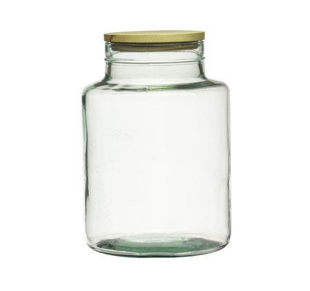 Szklany wazon słój H:20cm D:14,5cm WM-P001 + korek