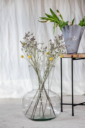 Wysoki wazon szklany W-747A H:40cm D:29cm