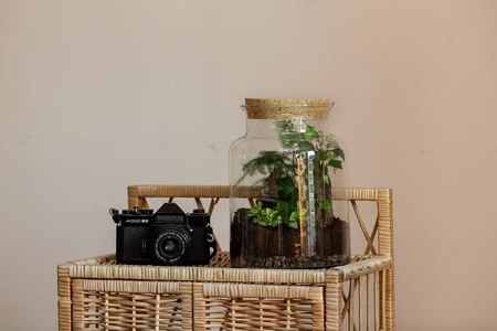 Szklany wazon słój W-332+korek H:27cm D:19cm