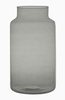 Szklany słój W-395D H:35cm D:19cm  Popielaty