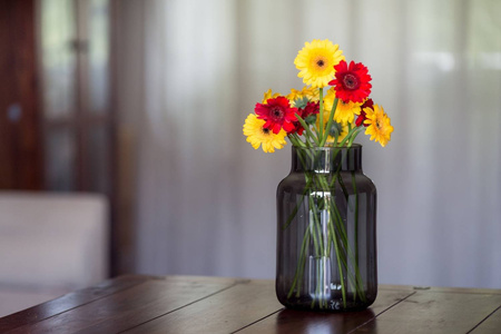 Szklany wazon słój W-395K1 H:25cm D:14,5cm Dymiony