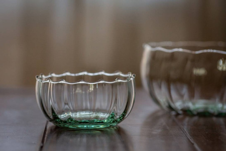 Misa szklana na salatkę W-698 H:7cm D:14cm