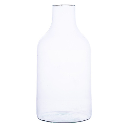 Szklany wazon butelka W-394C H:30cm D:15cm