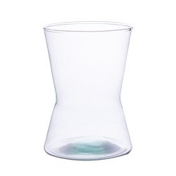 Szklany wazon klepsydra W-195E H:20cm D:12cm SALE