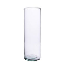 Szklany wazon cylinder H:48cm D:12cm