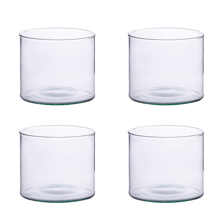 Szklanki cylindry (zestaw 4 szt) WL-87 H:6,7cm D:8,3cm