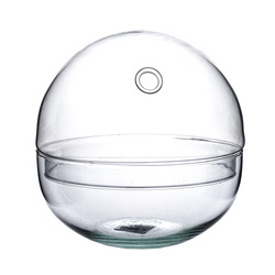 Szklane terrarium kula las w szkle S W-610B+W-611B z bocznym otworem H:15cm D:15cm SALE
