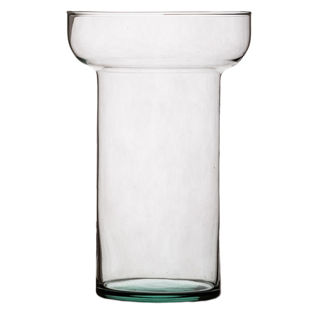 Szklany wazon W-787 H:22cm D:14cm