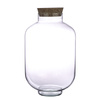 Szklane terrarium z korkiem W-261B H:30cm D:18,5cm