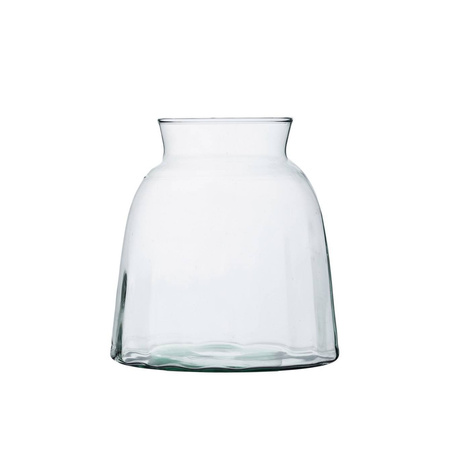 Szklany wazon WL-126A optyk H:16cm D:14,7cm