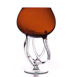 Kielich "Korzeń" Czerwony H:27cm D:17cm