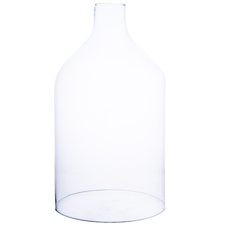 Szklana kopuła klosz butelka 2x cięta W-583B H:40cm D:22cm