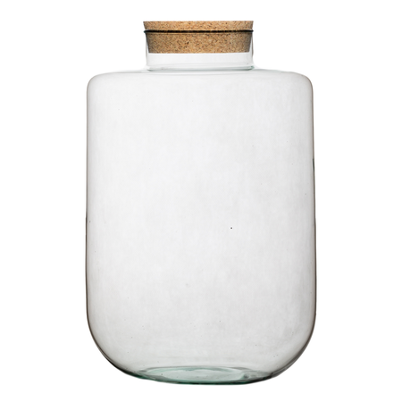 Szklany wazon słój W-712D+korek H:32cm D:19cm