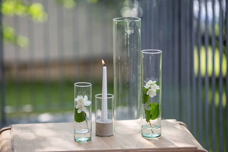 Klosz szklany cylinder H:40cm D:10cm