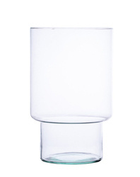 Szklany wazon W-191E H:23cm D:13cm