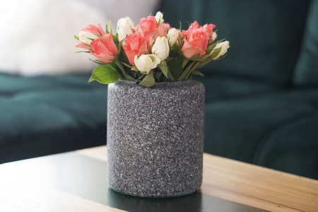 Szklany Słój H:17cm D:14,5cm WM-C001 LOFTI granit