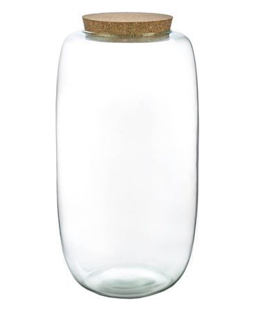 Szklane terrarium W-599+korek H:26m D:15cm