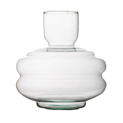 Szklany wazon W-717 H:19cm D:18cm