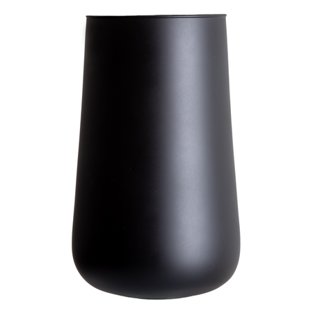 Szklany wazon WL-113 H:35cm D:21,4cm czarny mat