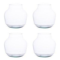 Zestaw 4 Wazonów W-456A1 H:19cm D:19cm