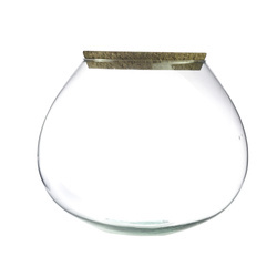 Szklane terrarium kula W-688 H:16,5cm D:22cm