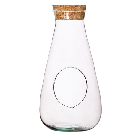 Wazon z korkiem W-772 boczny otwór+korek H:29cm D:14cm