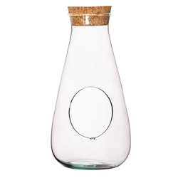Wazon z korkiem W-772 boczny otwór+korek H:29cm D:14cm