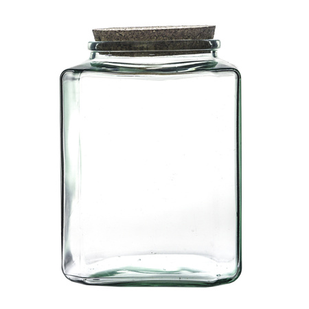 Szklany słój z korkiem H:18cm D:13,5cm WM-K020