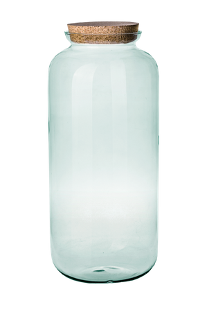 Szklany wazon słój W-524B+korek H:51cm D:23cm
