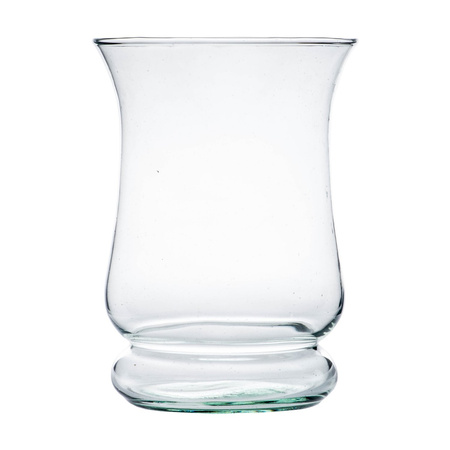 Szklany wazon W-376 H:19cm D:14cm