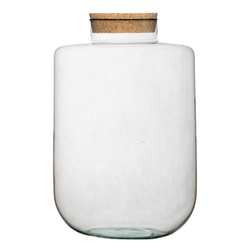 Szklany wazon słój W-712D+korek H:32cm D:19cm