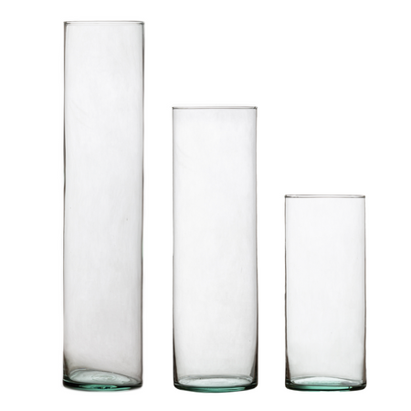 Wazony szklane cylindry zestaw H:20/30/40