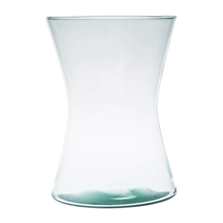 Szklany wazon klepsydra W-466A H:25cm D:19,5cm