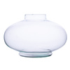 Szklany wazon znicz UFO/W gładki H:22cm D:31cm