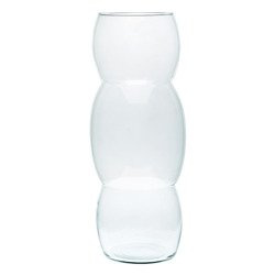 Szklany wazon W-368 H:38cm D:14,6cm
