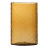 Szklany wazon cylinder plaster miodu kolor bursztyn H:17,5cm D:8,5cm