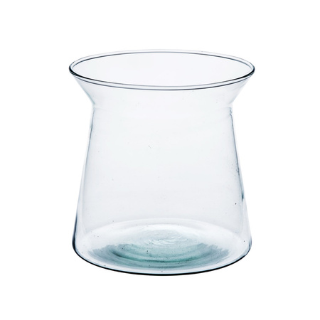 Szklany wazon W-455 H:20cm D:14cm