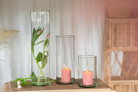 Zestaw szklanych cylindrów 48/12, 31/12, 19/12