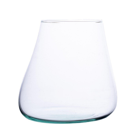 Szkło lane formowane ręcznie 12-13cm płaskie dno