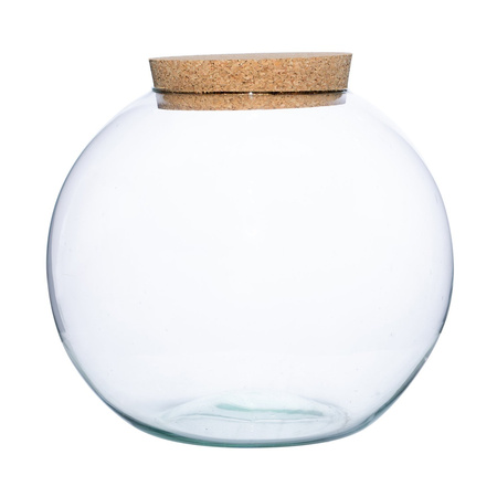 Szklana kula las w szkle D:28cm+korek