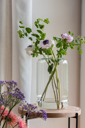 Szklany wazon słój W-588 H:26cm D:17cm