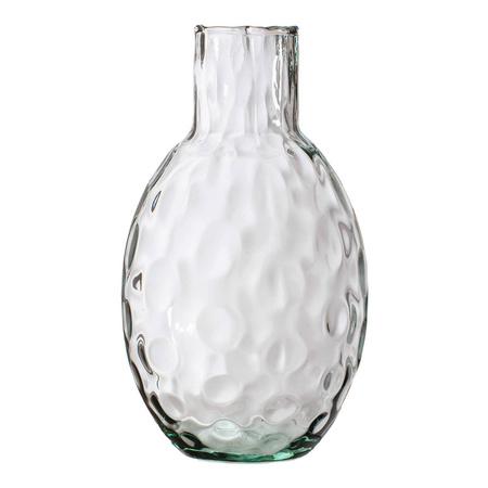 Szklany wazon W-615C pawie oczko H:28cm D:16cm