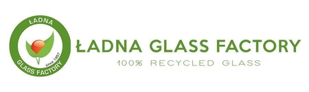 Szklany wazon kula W-503I + korek H:19,5cm D:19cm