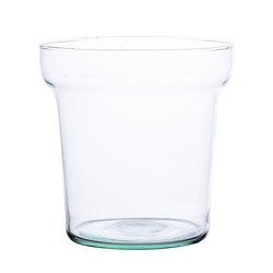 Szklany wazon W-478 H:14cm D:14cm