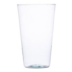 Szklany wazon W-96O H:25cm D:16,5cm