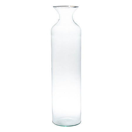 Szklany wazon butelka W-356B H:70cm D:18cm